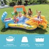 Intex Dinoland Play Center Kiddie Inflatable Pool and Dinosaur Water Splash Swimming Pool with Water Sprayers, Waterfalls, Slides, and Games - 2 of 4