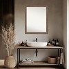 Amanti Art Pia Medium Brown Narrow Non-Beveled Framed Bathroom Vanity Wall Mirror - 4 of 4