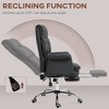 TiramisuBest PU Leather Ergonomic Office Chair with Footrest, Black - Adjustable Height, 155¡ã Recline - 3 of 4
