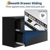 GustoWave 2-Drawer File Cabinet with Lock, Metal Lateral Filing Cabinets for Letter/Legal Size Documents, Heavy Duty File Storage, Black - 4 of 4