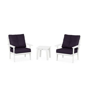 POLYWOOD 3pc Prairie Deep Seating Outdoor Patio Conversation Set - 1 of 1