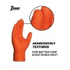 1st Choice Orange Disposable Nitrile Gloves with Raised Diamond Grip- Medium Duty, Industrial Grade - Perfect for Mechanics, Household Cleaning & More - 4 of 4