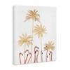 Stupell Industries Flamingoes Golden Palm Trees Canvas Art, 16" x 20" - 2 of 4