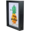 Northlight 9” LED Lighted 'Stay Positive' Pineapple Framed Light Box - 2 of 4