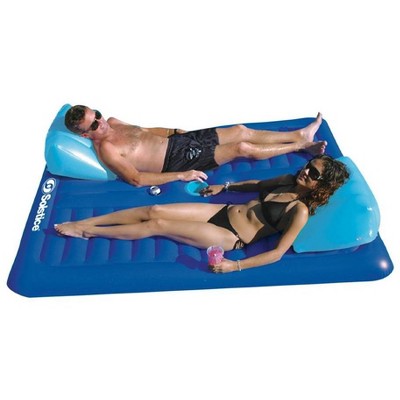 Swimline 16141SF Swimming Pool Inflatable Durable Floating 2 Person Air Mattress