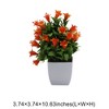 Unique Bargains Artificial Plants Lily Flower Bonsai Arrangement Plastic 3.74"x3.74"x10.63" 1 Pc - 3 of 4