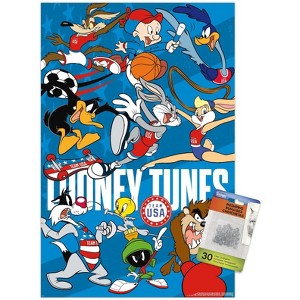 Trends International Looney Tunes x Team USA - Group Unframed Wall Poster Prints - 1 of 4