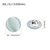 Unique Bargains Blouses Sweater Round Aluminum Cotton Fabric Cloth Covered Buttons 10 Pcs - 2 of 4