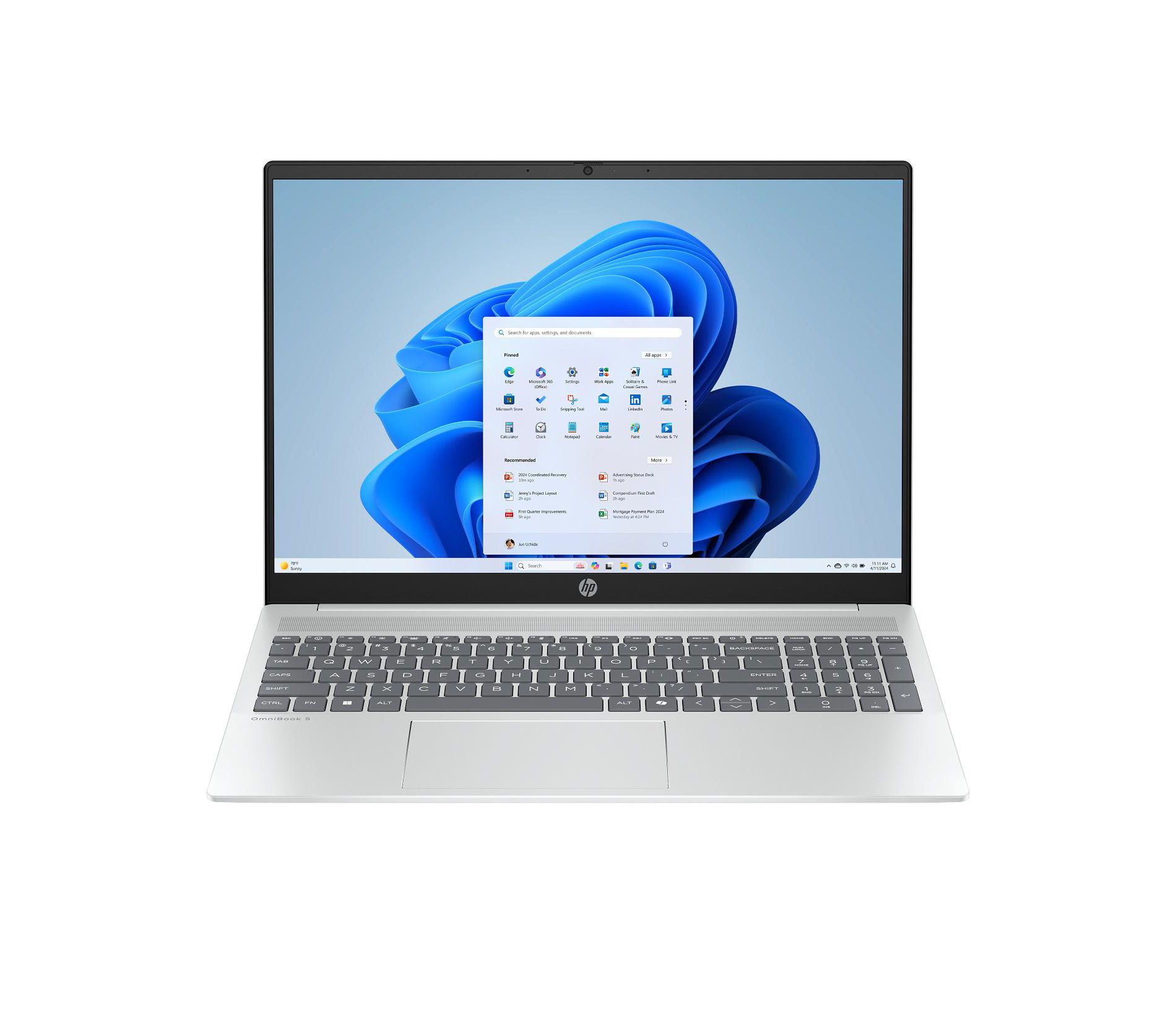 HP OmniBook 5 Laptop Computer 16" 2K Intel Core 5 16 GB memory; 512 GB SSD