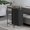 Stylish Laundry Hamper - Pull-Out Bag, Removable Shelf, Metal Frame, 12.7 Gallons (47 L), 16.5 x 11 x 29.5 Inches - 3 of 4