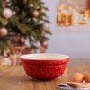 Mason Cash Deck The Halls Size 30 Red Mixing Bowl, 1.15 Quart - 2 of 4