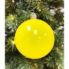 Christmas By Krebs - Plastic Shatterproof Ornament Decoration - Mellow Yellow, 6 inch (150mm) [2 Count] - 3 of 4