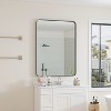 CAVINAS Rectangle Bathroom Mirror,Modern Metal Frame Vanity Mirror,Wall Mirror with Anti-Fog Coating,Bathroom and Living Room Decor,Black - 2 of 4
