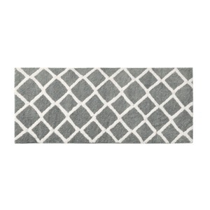 SEVOBAL Bathroom Rugs Bath Mat Rug Home Decor Carpet Shower Mat Home Decor Double Pattern for Shower Room Bathroom Home, Grey, 60"*24"*1.25" - 1 of 4