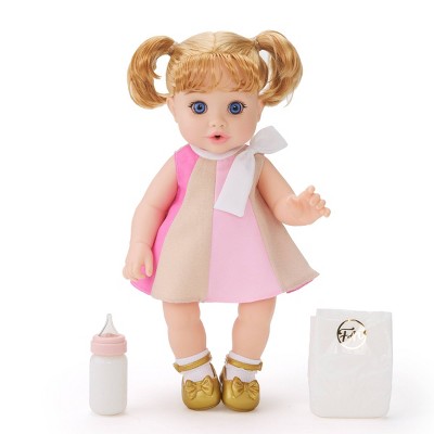 FAO Schwarz 14" Drink and Wet Baby Doll - Blonde Hair