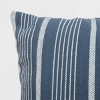 18"x18" Square Woven Striped Throw Pillow - Threshold™ - image 4 of 4