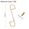Unique Bargains High Manganese Steel Extra Long S Hooks and Hangers 4 Pcs - 2 of 4