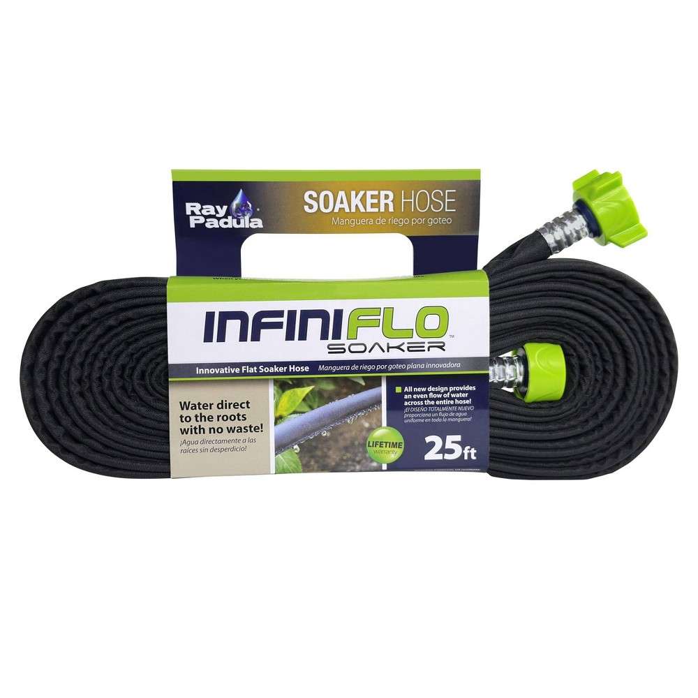 Photos - Garden Hose Ray Padula 25ft Flat Soaker Hose: Leakproof, Weatherproof, Connectable, PVC 