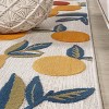 4' X 6' Limone Bold Lemon High-low Indoor/outdoor Area Rug, Orange ...