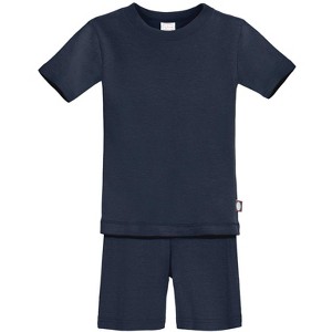 City Threads USA-Made Organic Cotton Soft Pajama Short Sleeve Set For Boys and Girls, Snug Fit - 1 of 4
