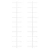 vidaXL Wall-Mounted Metal Wine Rack - White, with Capacity for 10 Wine Bottles, Modern Design for Kitchen, Pantry, and Bar Spaces - 4 of 4