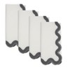 Saro Lifestyle 100% Linen Soft Hue Scallop Napkin (Set of 4) - 2 of 4