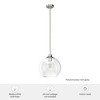 Xidane 14" Metal Pendant Light Brushed Nickel Finish - Stunning 1 Light Fixture for Indoor Spaces - 3 of 4