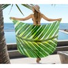 HAPPY BAY Women's Beach Bikinis Coverups Swimwear Summer Skirt Long Beachwear Pareos Cover Up Wraps Vacation Sarong for Women One Size Forest, Leaves - 4 of 4