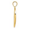 Black Bow Jewelry 14k Yellow Gold Mother and Child Heart Pendant, 23mm (7/8 inch) - 2 of 4