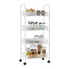 Hastings Home Tiered Rolling Storage Cart - Mobile Space Saving Organizer for Kitchen, Office, Garage, and Bathroom - 3 of 4