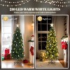 VINGLI 6 ft Pre Lit Pencil Christmas Tree, Skinny Xmas Tree w/400 Tips & 210 LED Lights, Green - 4 of 4