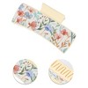 Unique Bargains Women's Fashion Painting Hair Clips 3.94"x1.97"x1.77" Assorted Color Beige - 3 of 3