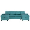 YOOCOZZ Convertible Sectional Sofa U-shaped Sofa with Two Storage and Four USB Ports - 2 of 4