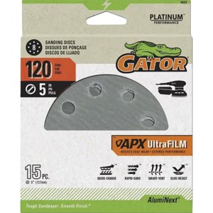 Gator Blade  15pk 5" 120g Sndng Disc 9023 - 1 of 1