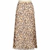 Women's Plisse Leopard Midi Skirt - ESQUALO - 3 of 4