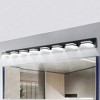 DOMETOUR Modern Black LED Vanity Light, 8-Lights Wall Sconce for Bathroom and Mirror, Sleek Minimalist Design, Energy-Efficient, Easy to Install - 4 of 4