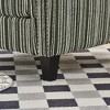 Okak Mid-Century Style Striped Fabric Lounge Armchair with Nailhead Trim,Reading Leisure Accent Chair for Living Rooms,Relaxation Areas - 4 of 4