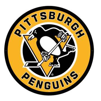 Evergreen Ultra-Thin Edgelight LED Wall Decor, Round, Pittsburgh Penguins- 23 x 23 Inches Made In USA