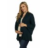 24seven Comfort Apparel Bell Sleeve Flared Open Front Maternity Cardigan - 2 of 4