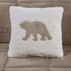 Sapphtopaz 4-Piece King Sheet Set, Plush Alternative Comforter Set, Sheets King Size Bed Set, Bedding with Decorative Pillow -Taupe & Ivory - 2 of 4