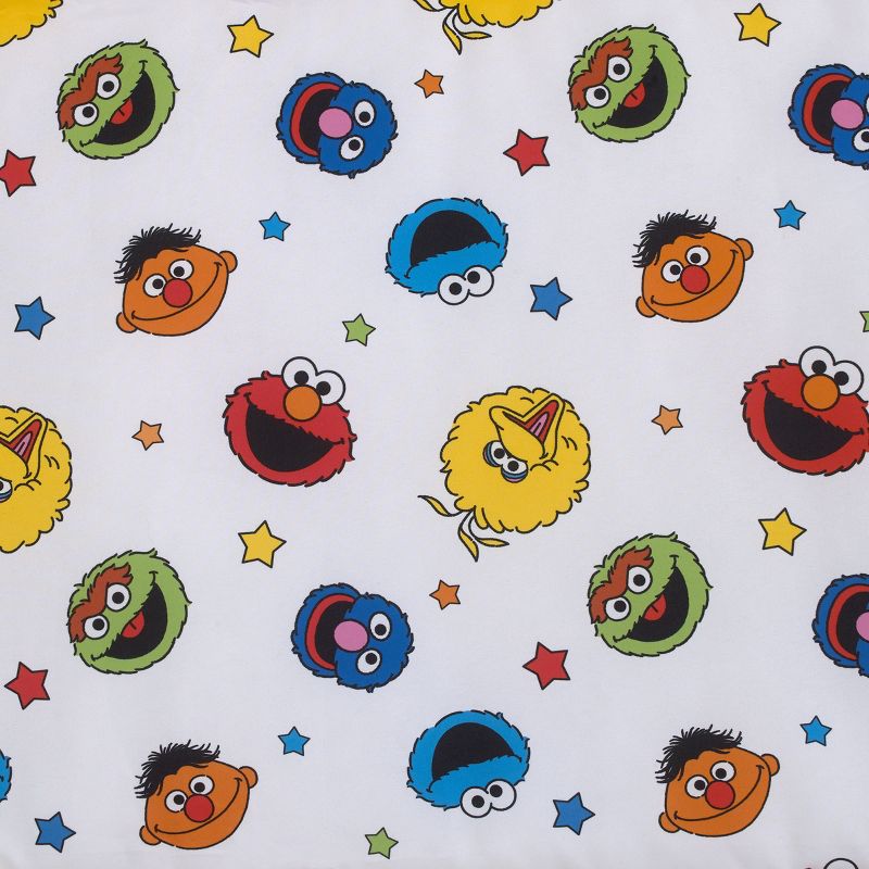 Sesame Street Come and Play Blue, Green, Red and Yellow, Elmo, Big Bird, Cookie Monster, Grover and Oscar the Grouch Deluxe Easy Fold Toddler Nap Mat, 3 of 6