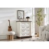 ORRD Farmhouse 5 Drawer Dresser Chest, Wooden Rustic Storage Organizer for Bedroom & Living Room, Sturdy & Durable - 2 of 4