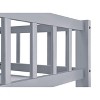 Okak Twin over Full Stairway Bunk Bed with Trundle, Easy Assembly, Gray - 3 of 4