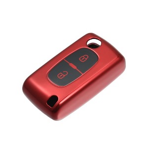 Unique Bargains Silicone Car Smart Key Fob Case Cover for Peugeot 207 307 308 407 3008 1 Pc - 1 of 4