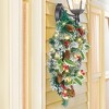 Collections Etc Lighted Holly Berry Pine Holiday Swag, Battery-Operated with 6-hour Timer - 2 of 3