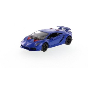 KiNSMART - Lamborghini Sesto Elemento 5" 1:38 Scale Die Cast Metal Model Toy Super Sports Car w/Pullback Action (Blue) - 1 of 1