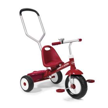 Radio Flyer Deluxe Steer and Stroll Kids Tricycle
