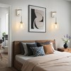 POWLIG 5.11" Modern Adjustable Nickel Wall Sconces - Dimmable Bathroom Lighting with Glass Shade - 4 of 4