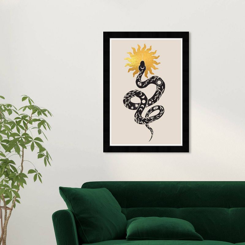 15&#34; x 21&#34; Apollo&#39;s Astral Snake Wall Art Print Black - Wynwood Studio: Modern Giclee with Non-Glare Plexi Glass, Ready to Hang, 5 of 8