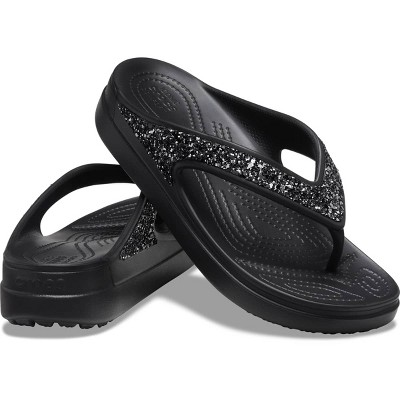 Crocs Women's Sloane Glitter Flip Flops Wedge Sandals - image 2